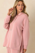 Women's Nothing Extra Powder Pink Hoodie Sweatshirt | 48% Polyester 4