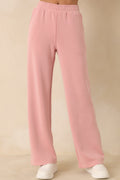 Women's Nothing Extra Powder Pink Wide Leg Sweatpants | 48% Modal 0