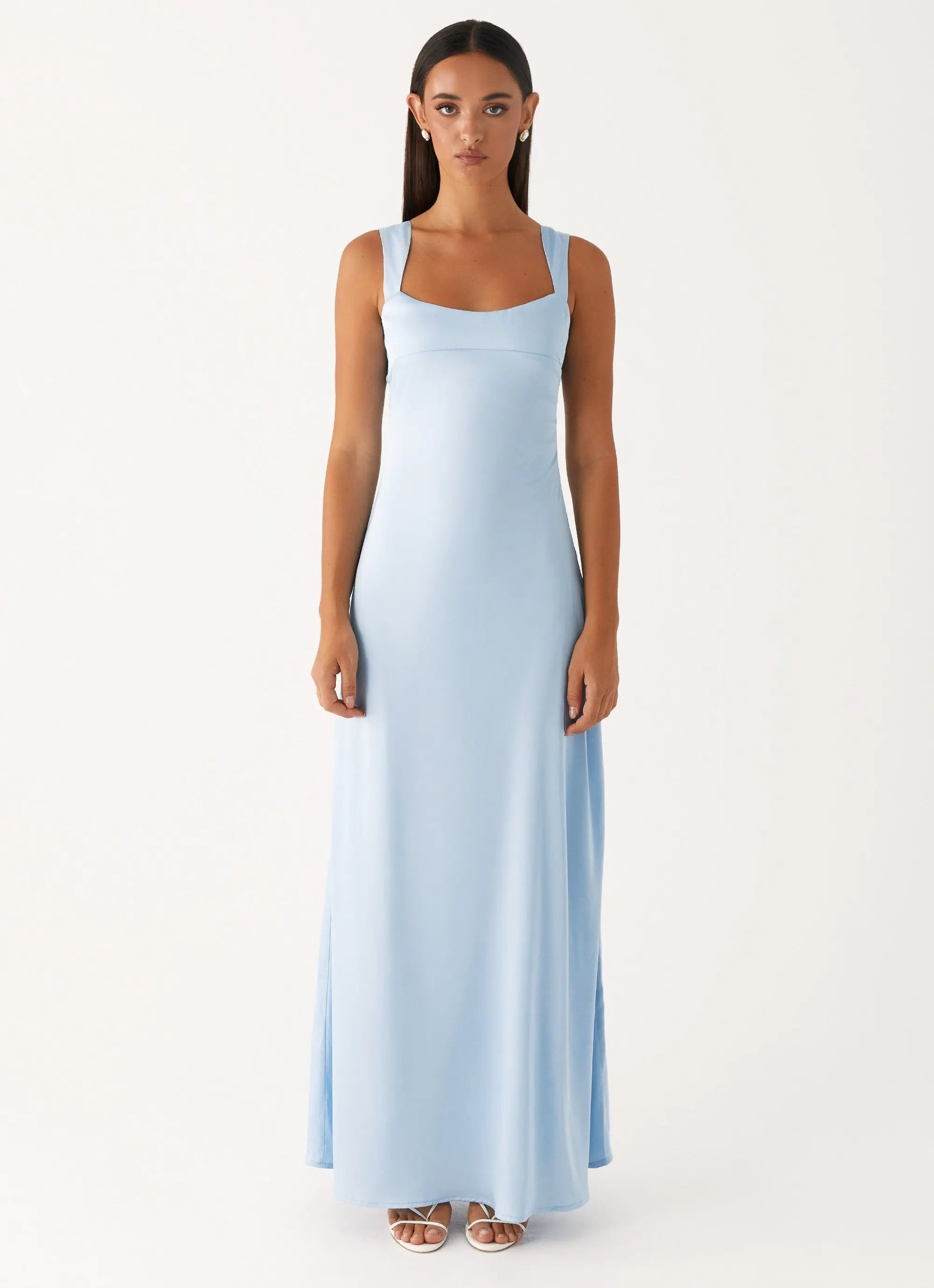 Women's Odette Collection | White Maxi Dress with Sweetheart Neckline | Elegant Long Dress for Timeless Style - Women's  1