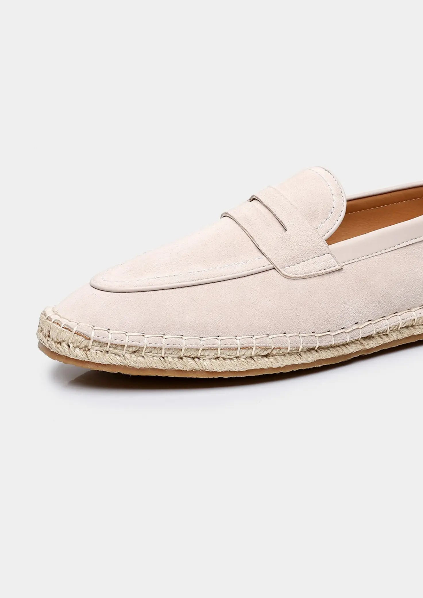 Women's Off White Suede Penny Seaside Espadrilles 1