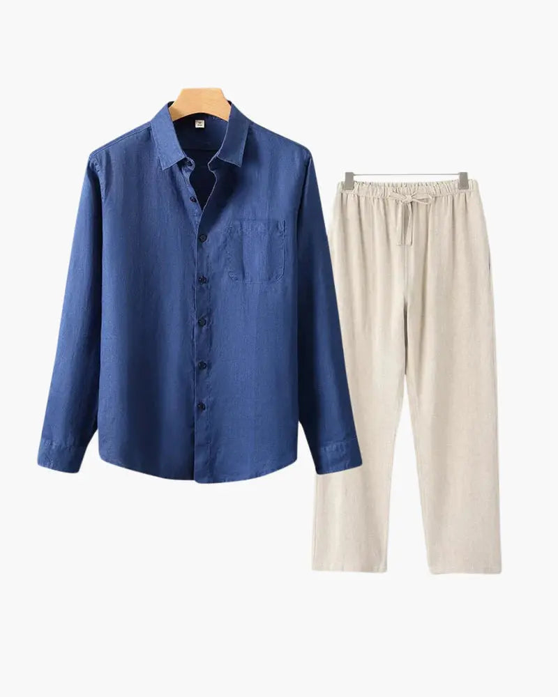 Women's Old Money Linen Combo (Longsleeve) 16