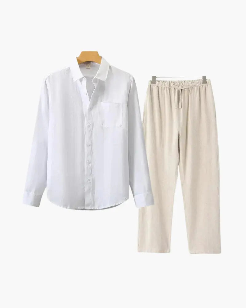 Women's Old Money Linen Combo (Longsleeve) 18