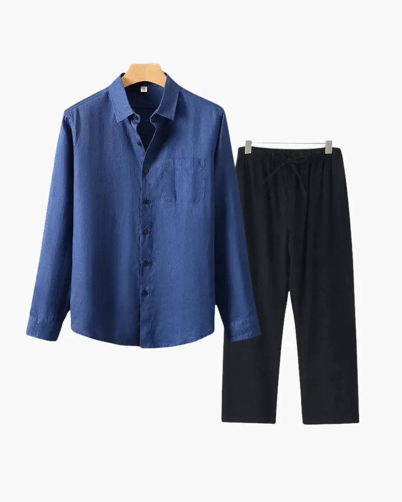 Women's Old Money Linen Combo (Longsleeve) 19