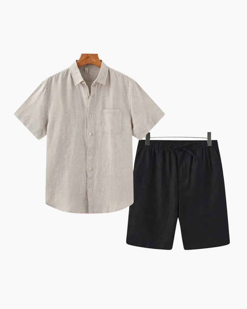 Women's Old Money Linen Combo (Shorts) 1