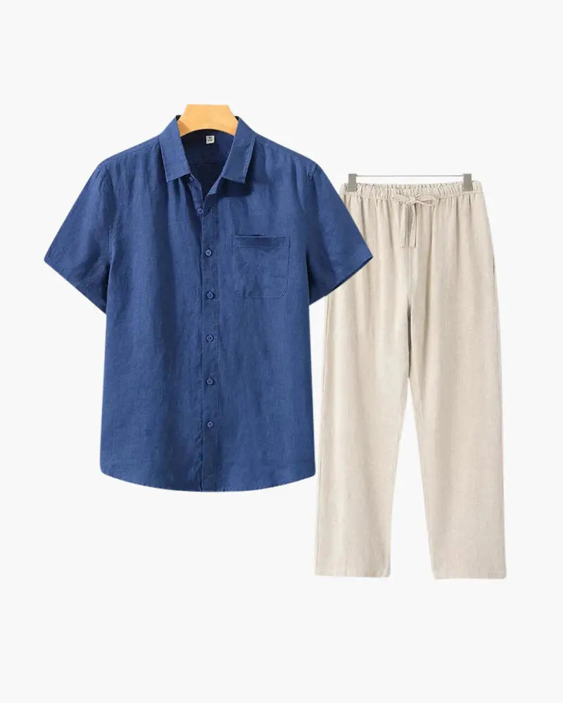 Women's Old Money Linen Combo (Shortsleeve) 1