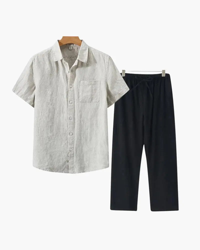 Women's Old Money Linen Combo (Shortsleeve) 3