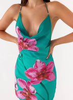Orion Collection | Women's Cocktail Dress with Halter Neckline | Elegant Mini Dress for Sparkling Occasions 5