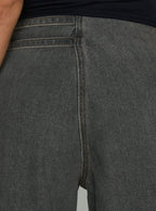 Women's Paltrow Mid Rise Wide Leg Cargo Jeans Washed Grey | Belted cargo mid-rise denim pants in a wide-leg cu 7