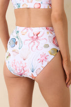 Women's Paradisa Delphina Multi High Waist Bikini Bottoms | 85% Polyester & 15% Spandex 4