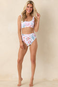 Women's Paradisa Delphina Multi Sporty Scoop Bikini Top | 95% Polyester & 15% Spandex 0