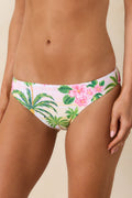 Women's Paradisa Isla Multi Poolside Print Low-Rise Bikini Bottoms | 85% Polyester & 15% Spandex 0