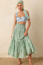Women's Paradisa Merritt Island Seaglass Green Convertible Cotton Skirt Dress | 100% Cotton 5