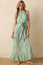 Women's Paradisa Santa Rosa Seaglass Green Cotton Maxi Dress | 100% Cotton 0