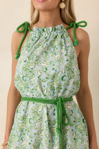 Women's Paradisa Santa Rosa Seaglass Green Cotton Maxi Dress | 100% Cotton 3