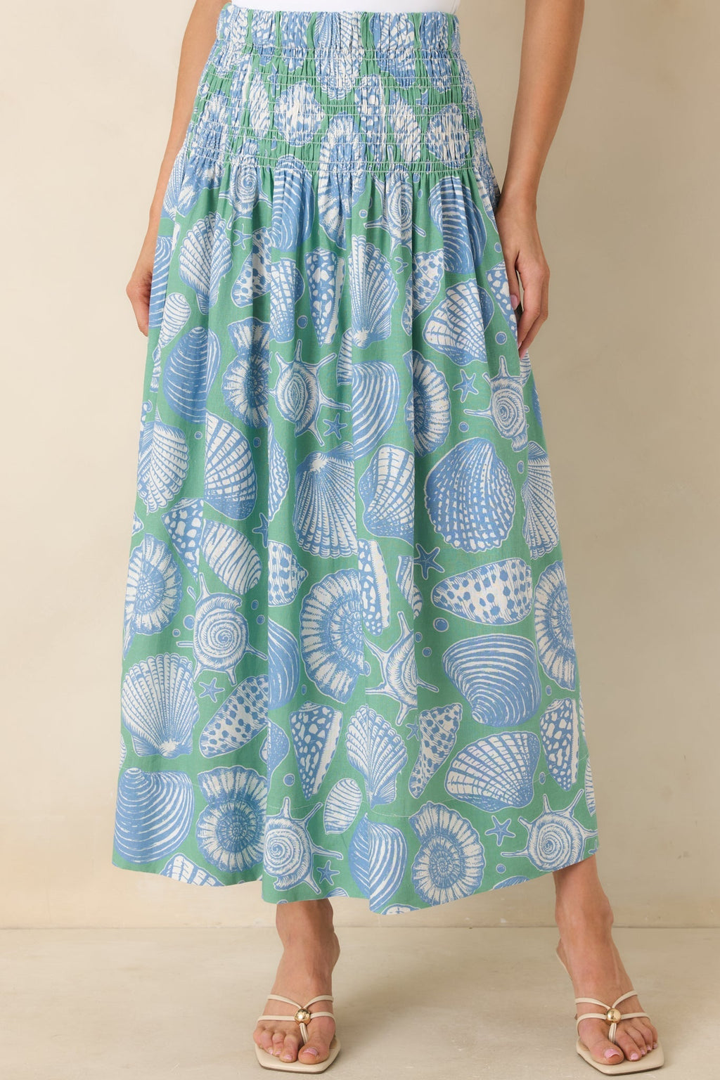 Women's Paradisa Siesta Key Oceana Blue Multi Convertible Skirt Dress | 55% Rayon & 45% Linen 0