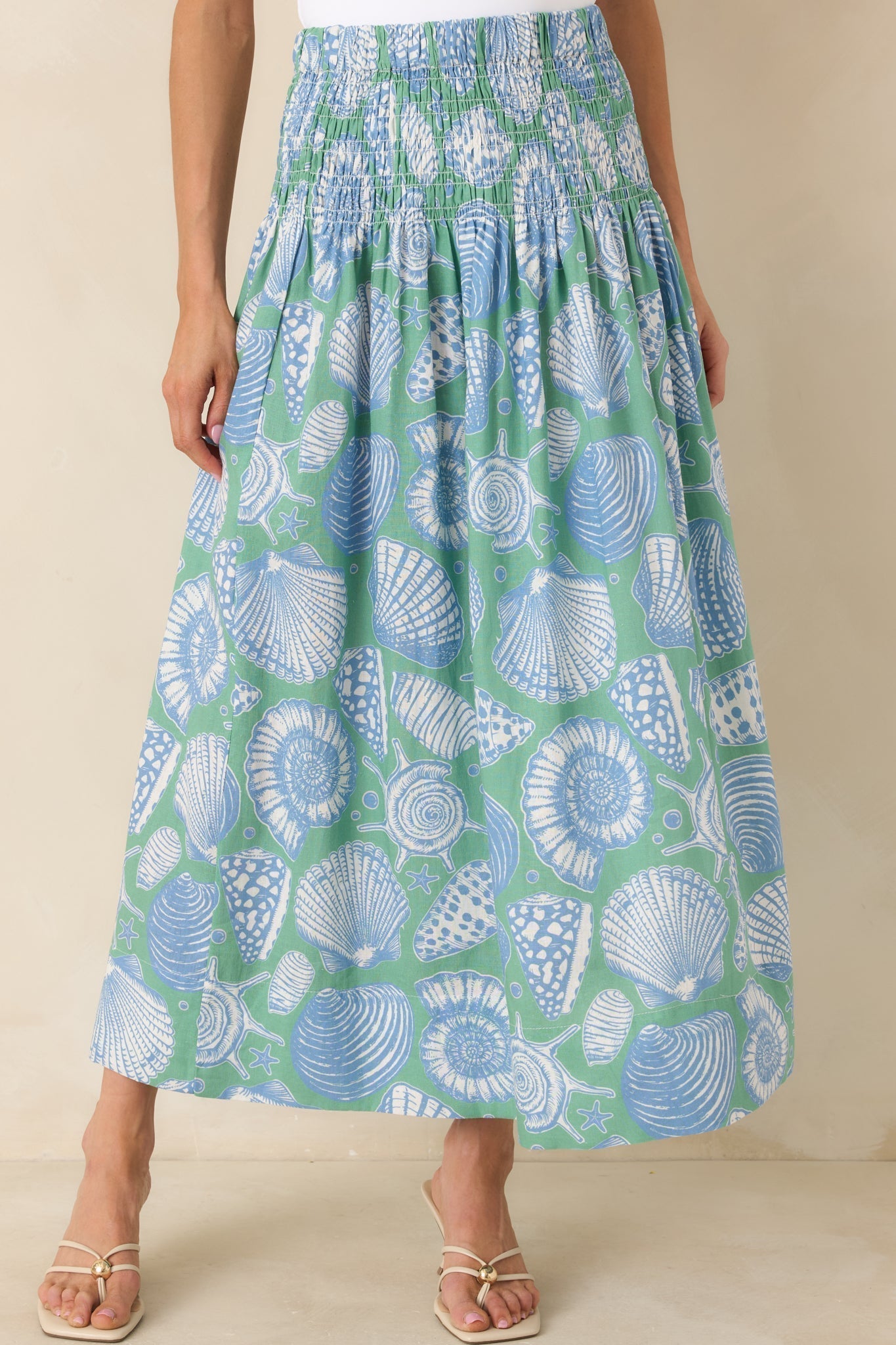 Women's Paradisa Siesta Key Oceana Blue Multi Convertible Skirt Dress | 55% Rayon & 45% Linen 3