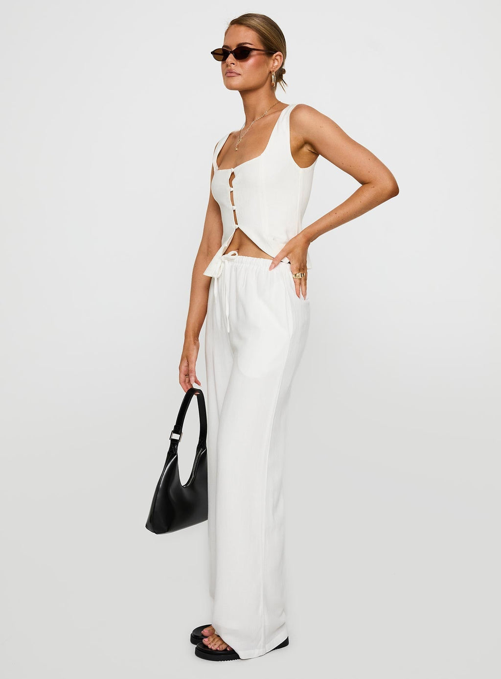 Women's Parklea Pants White Tall | Princess Polly Tall 3