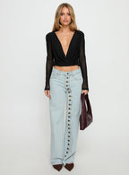 Women's Penny Mid Rise Straight Leg Jeans Light Denim | Denim jeans with a straight-leg cut & mid-rise fit 6