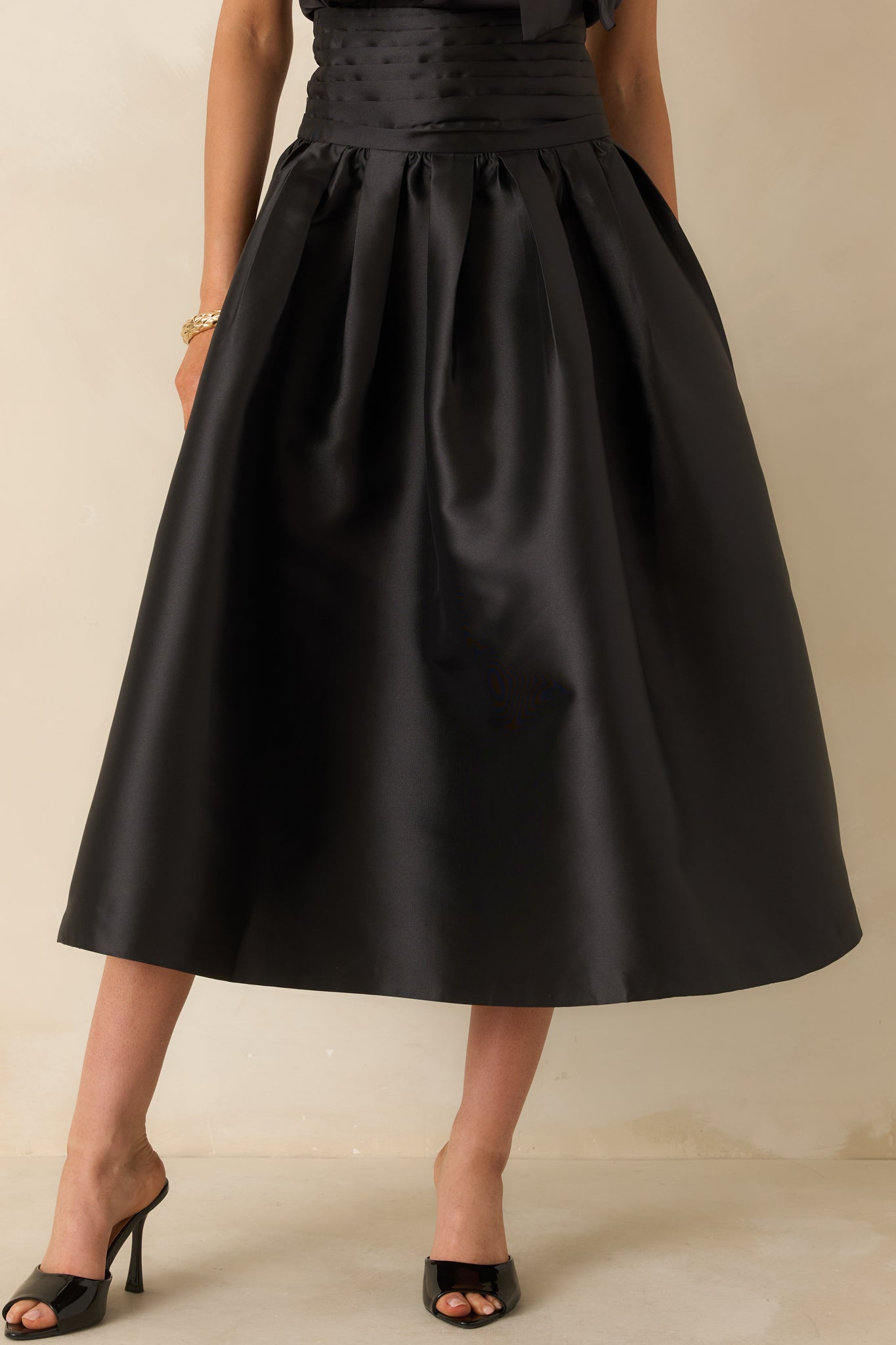 Women's Prosperina Ines Black Maxi Skirt | 100% Polyester 0
