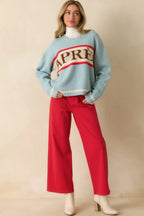 Women's Quiet Confidence Red Cotton Patch Pocket Wide Leg Pants | 97% Cotton & 3% Spandex 5