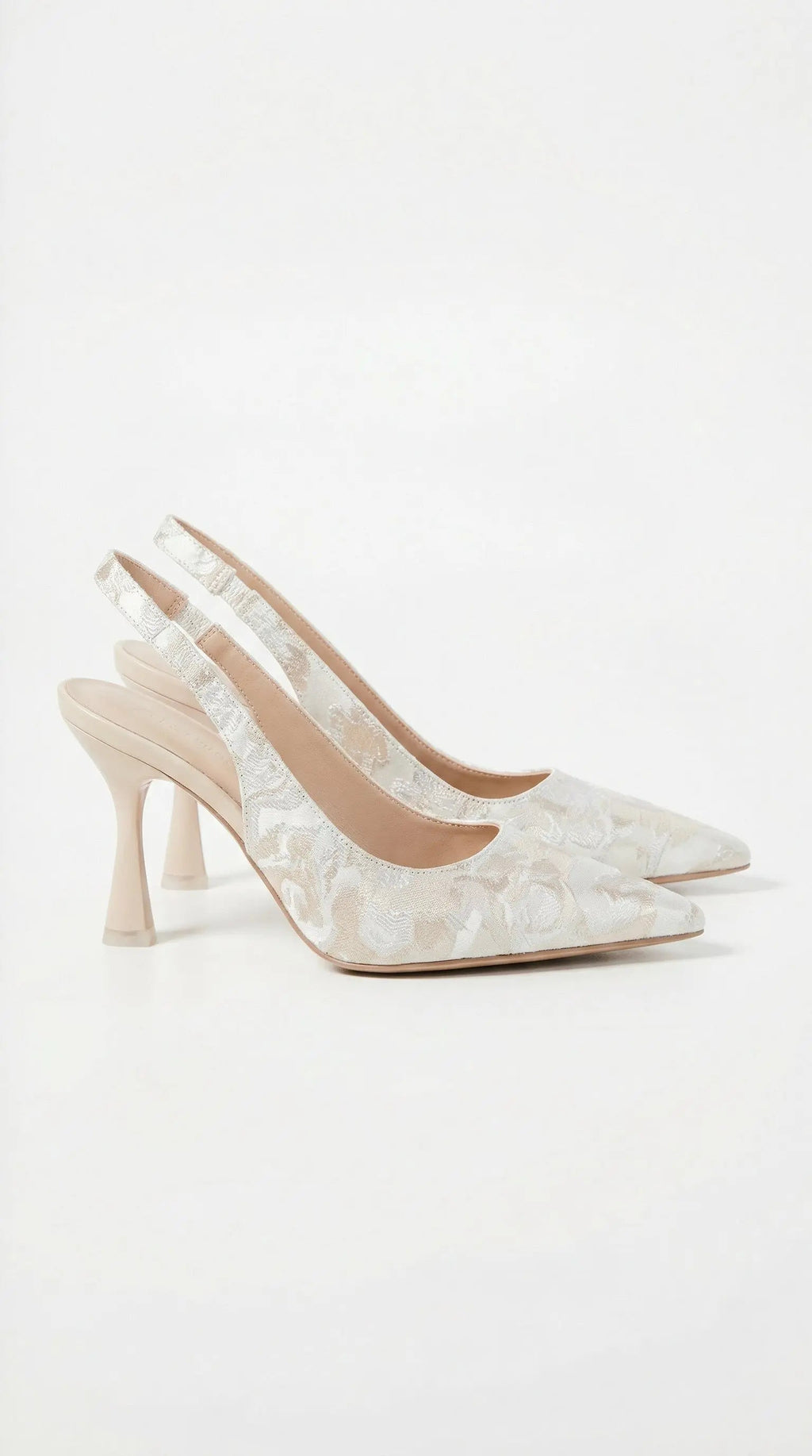 Women's Rachel Collection | Wedding Shoes for Bride - Lace Heeled Sandals with Floral Design for Elegant Occasions | Ele 0