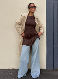 Women's Ramos Low Rise Denim Jeans Light Wash | Low-rise wide leg denim jeans 0