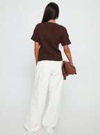 Women's Ramos Low Rise Wide Leg Jeans White | Denim jeans in a low-rise fit with a wide-leg cut 4