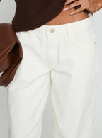 Women's Ramos Low Rise Wide Leg Jeans White | Denim jeans in a low-rise fit with a wide-leg cut 5