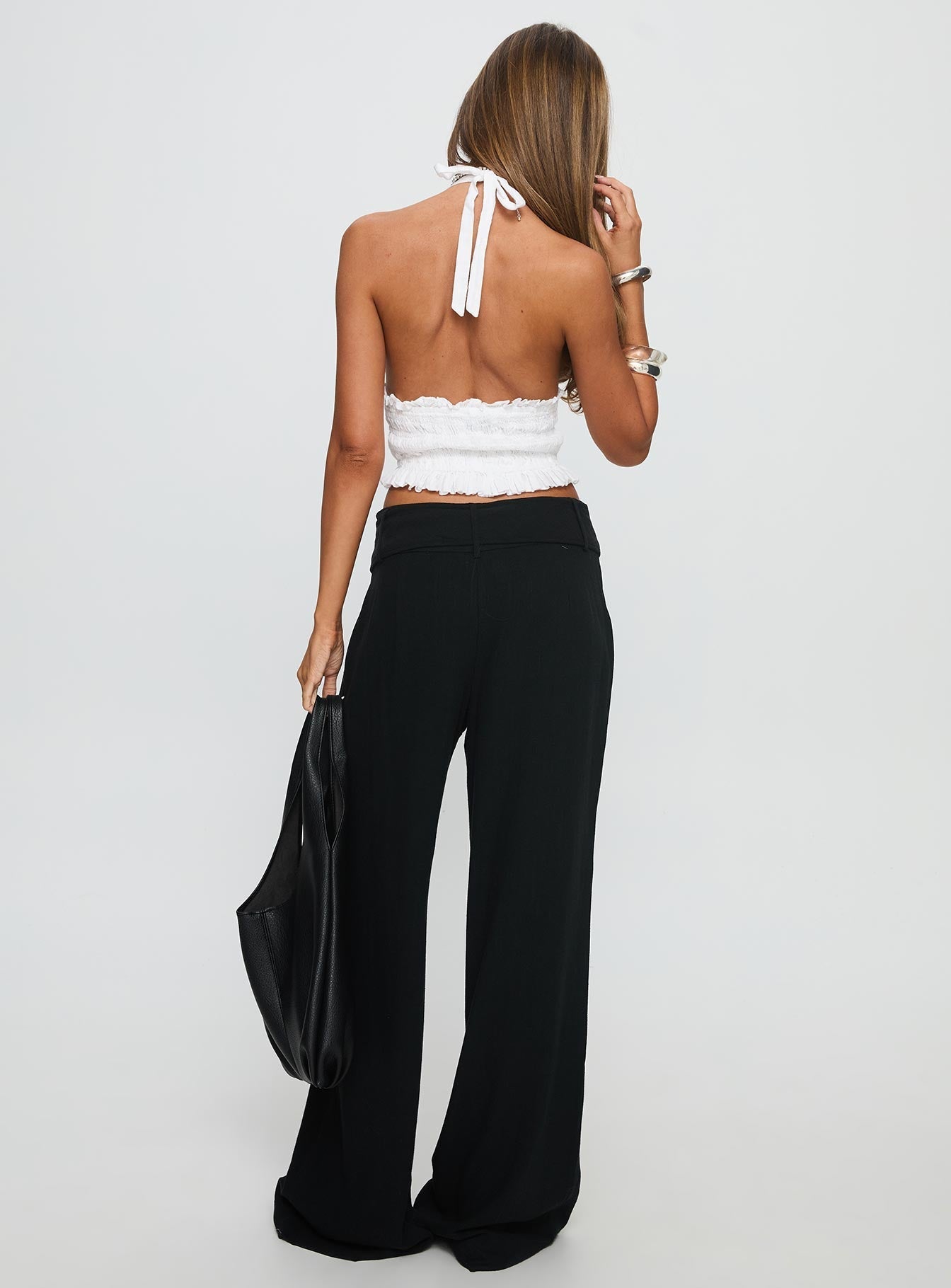 Women's Raymonde Pants Black | Linen blend pants 4