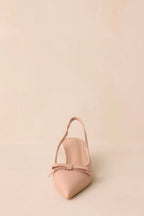 Women's Regal Steps Beige Slingback Kitten Heels | Heel Measures 2.25" in Height 6