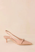 Women's Regal Steps Beige Slingback Kitten Heels | Heel Measures 2.25" in Height 7