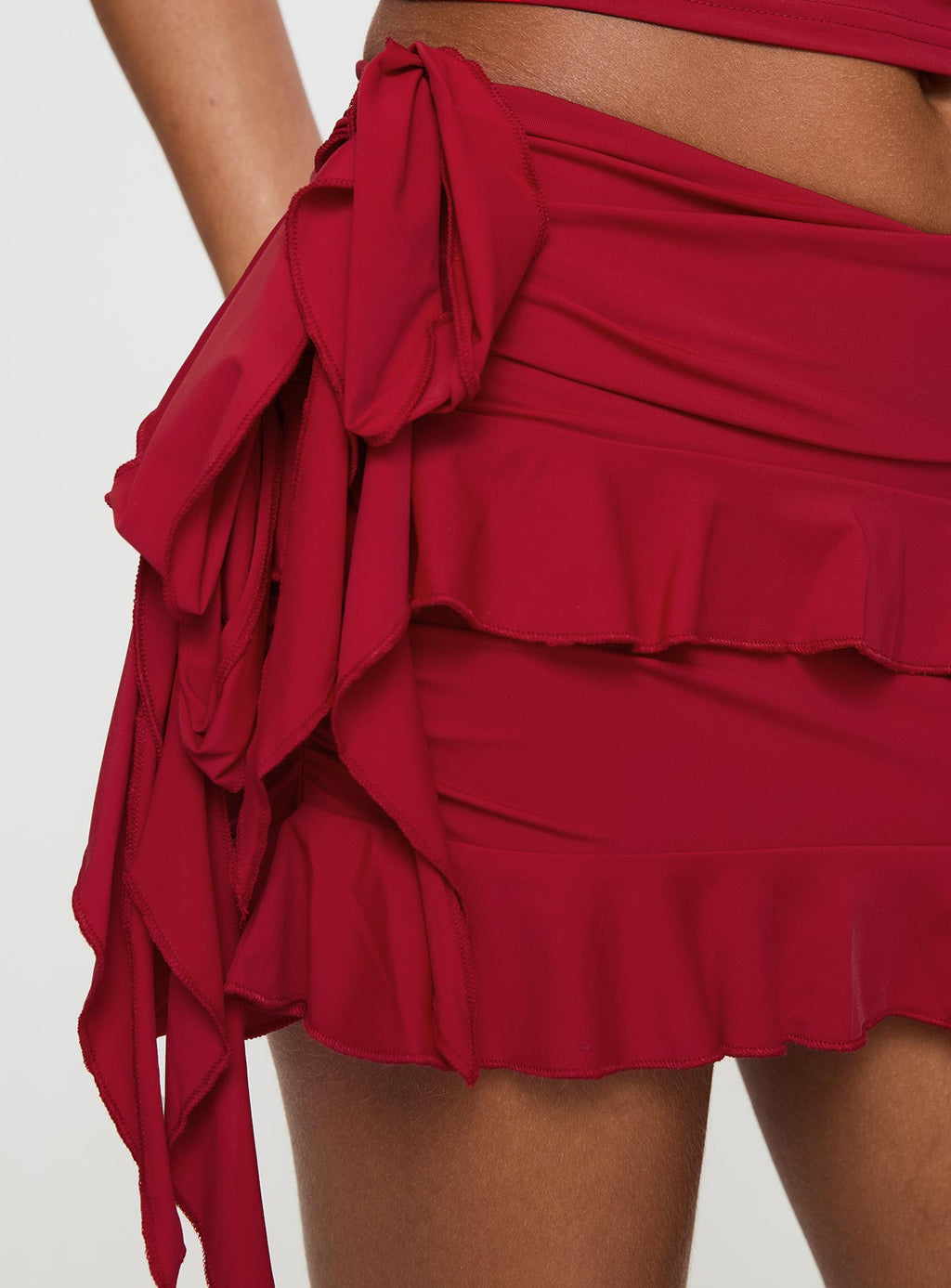 Women's Rendezvous Mini Skirt Crimson | Low-rise Mini skirt 7