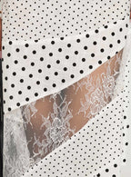 Women's Rennar Maxi Skirt White / Polka Dot | Polka-dot maxi skirt 5