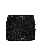 Women's Riego Mini Skirt Black | Sequinminiskirt 7