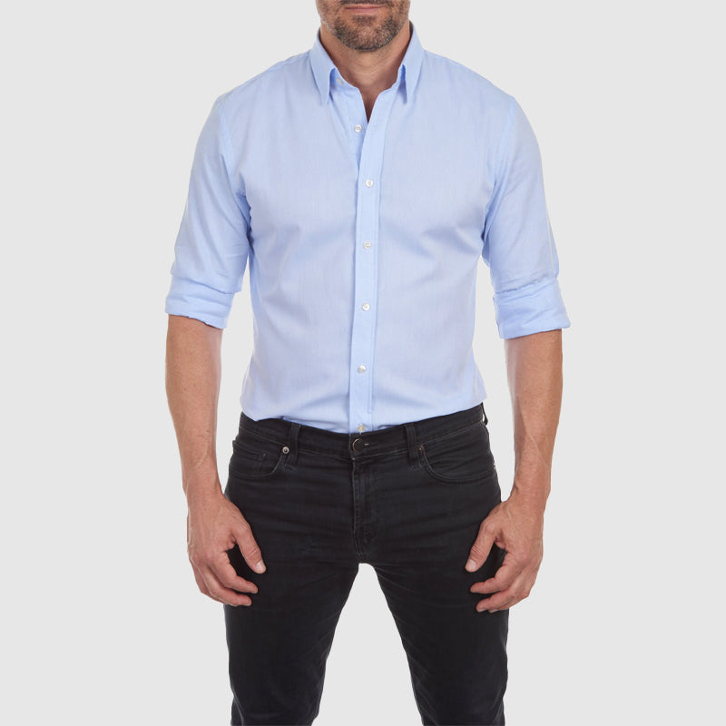 Women's Roberto Russo Fitted Shirt with Integrated Zipper | Material: Cotton and polyester blend 1