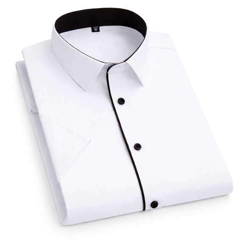 Women's Roberto Russo Formal Short Sleeve Shirt | Collar: Turn-down collar 0