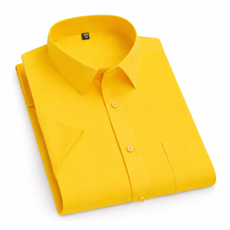 Women's Roberto Russo Formal Short Sleeve Shirt | Collar: Turn-down collar 2