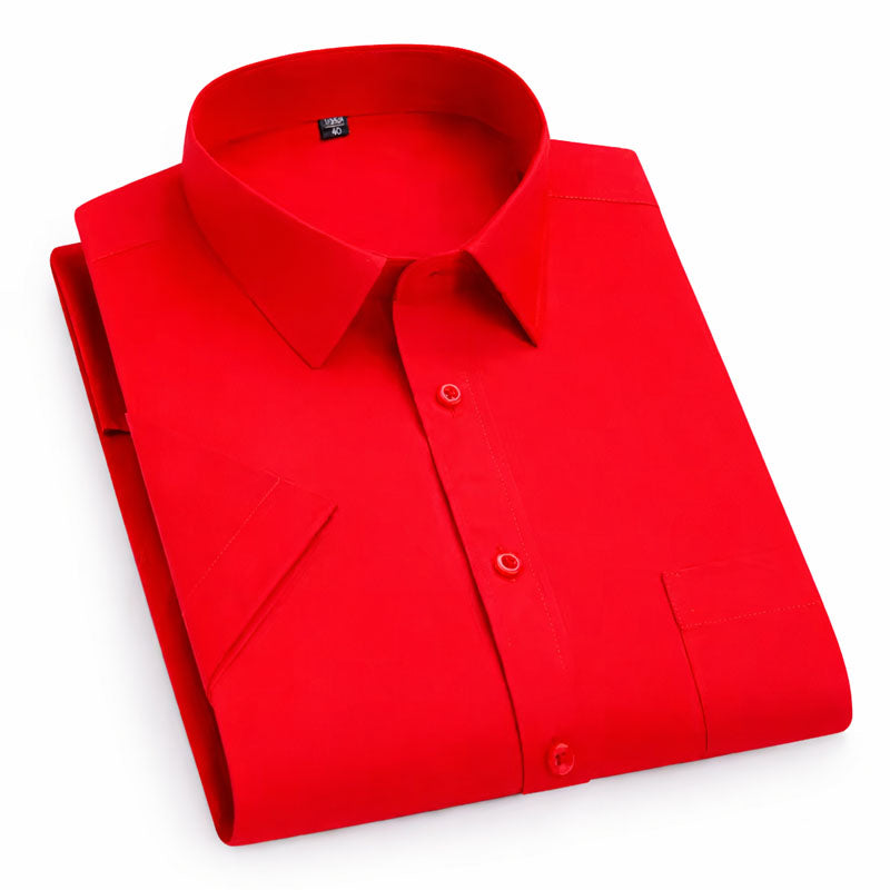 Women's Roberto Russo Formal Short Sleeve Shirt | Collar: Turn-down collar 3
