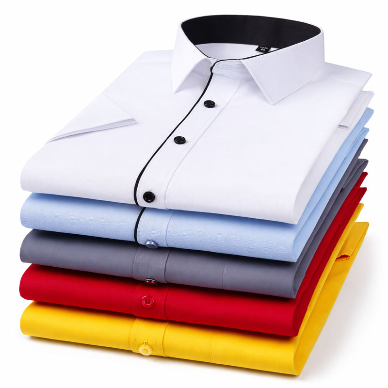 Women's Roberto Russo Formal Short Sleeve Shirt | Collar: Turn-down collar 5