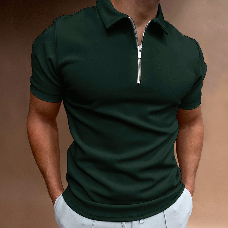 Women's Roberto Russo Half-Zip Short Sleeve Polo | Neckline: Zip collar / half-zip 0