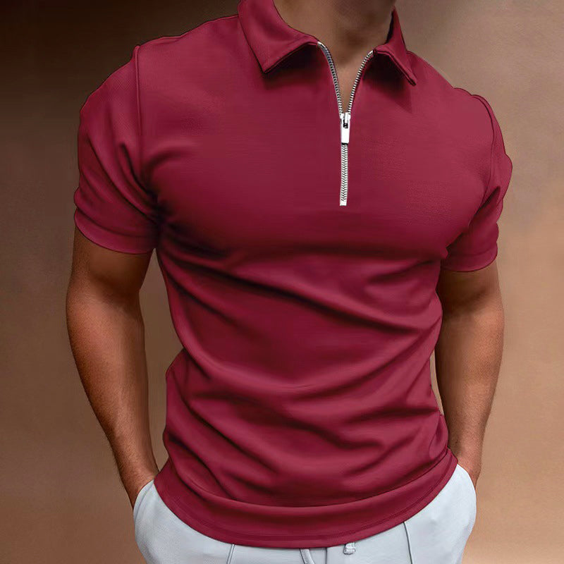 Women's Roberto Russo Half-Zip Short Sleeve Polo | Neckline: Zip collar / half-zip 1