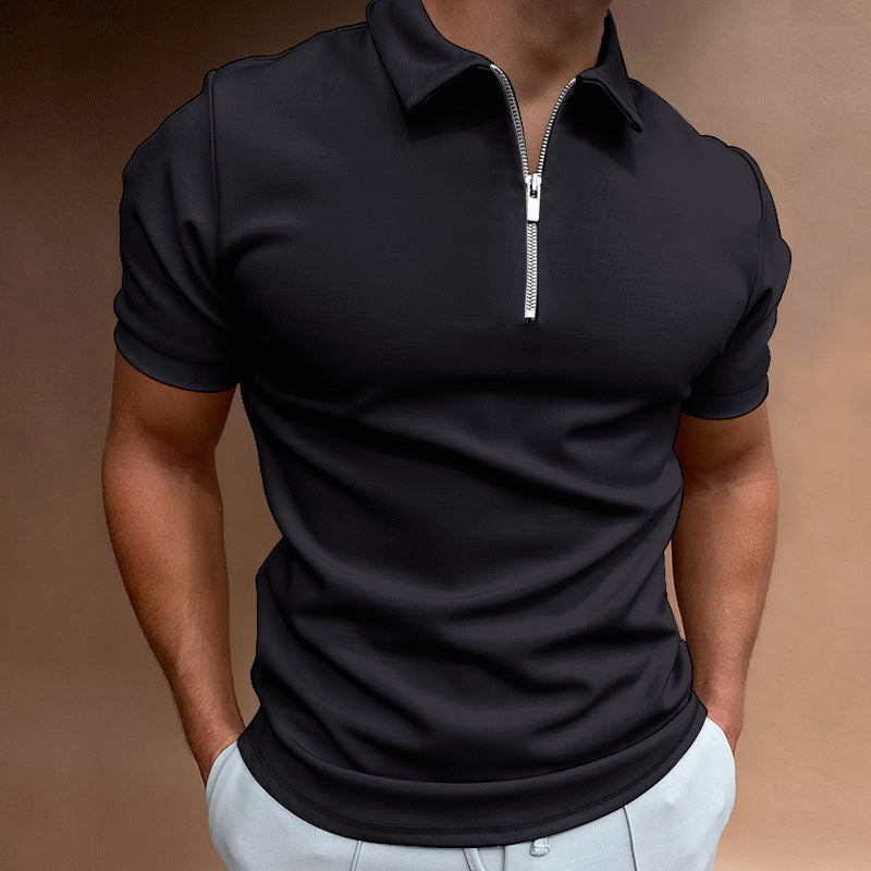 Women's Roberto Russo Half-Zip Short Sleeve Polo | Neckline: Zip collar / half-zip 3