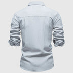 Women's Roberto Russo Long Sleeve Button Up Shirt | Collar: Turn-down collar 4