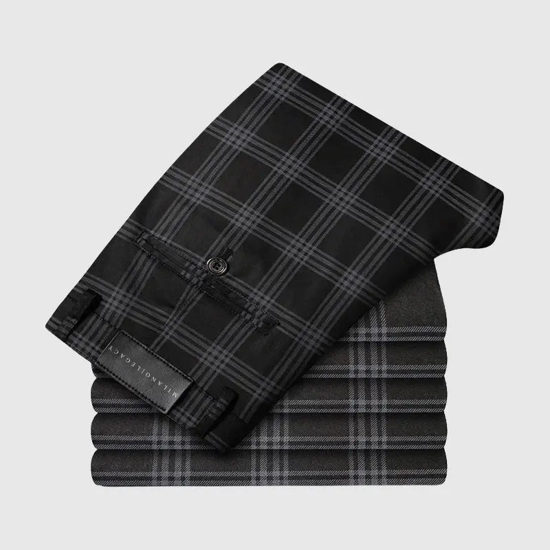 Women's Roberto Russo Marston Plaid Pants | Material: Silk & lyocell blend 2