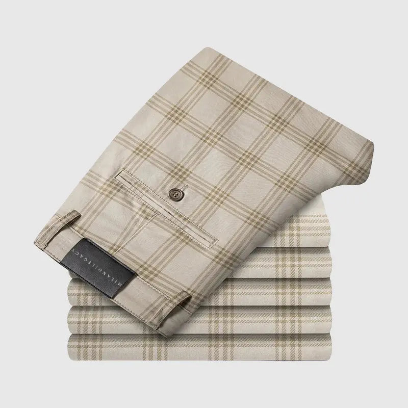 Women's Roberto Russo Marston Plaid Pants | Material: Silk & lyocell blend 3