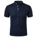 Women's Roberto Russo Stand Collar T-Shirt with Contrast Trim | Neckline: Stand collar with button placket 0