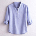 Women's Roberto Russo Striped Henley Shirt | Fit: Relaxed fit 0