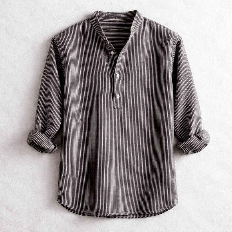 Women's Roberto Russo Striped Henley Shirt | Fit: Relaxed fit 2