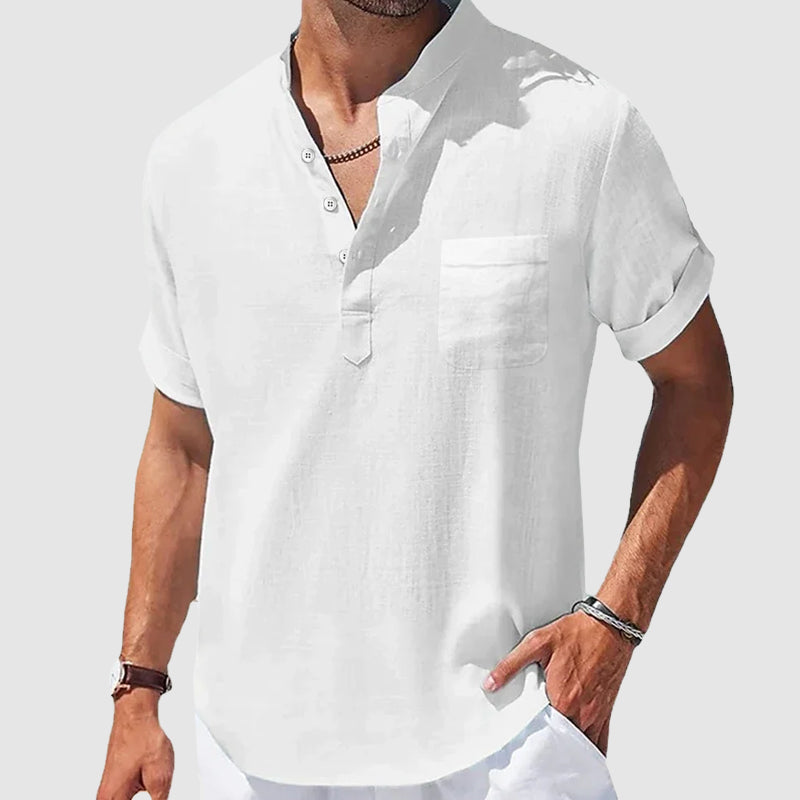 Women's Roberto Russo Sunwalk Henley Shirt | Material: Cotton 2