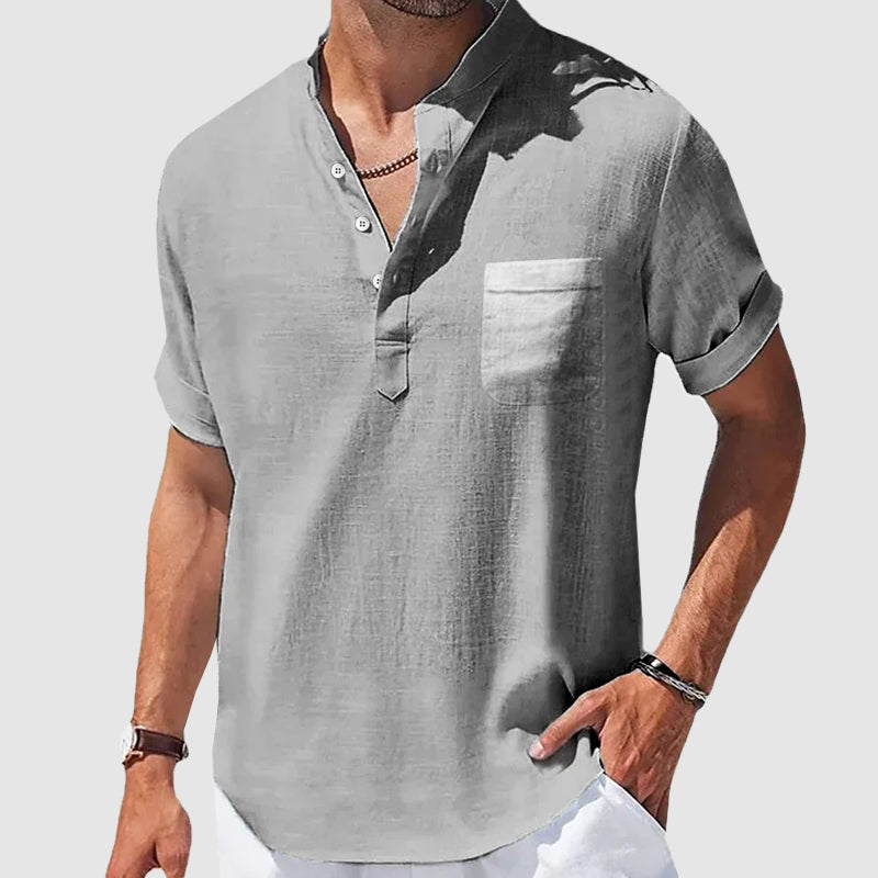 Women's Roberto Russo Sunwalk Henley Shirt | Material: Cotton 3